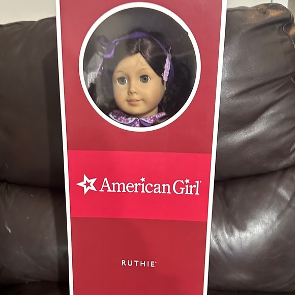 American Girl Doll in Purple Floral Dress - Picture 5 of 5